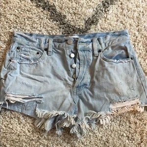 Free people jean shorts